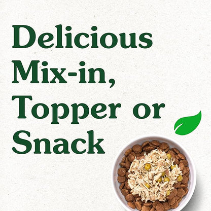 Greenies Smart Topper High Protein Wet Mix-in for Dogs, Chicken, Peas, Apples & Brown Rice Recipe in Vitabroth™ Broth - Bone Broth + Vitamins E & B1, Pack of 10