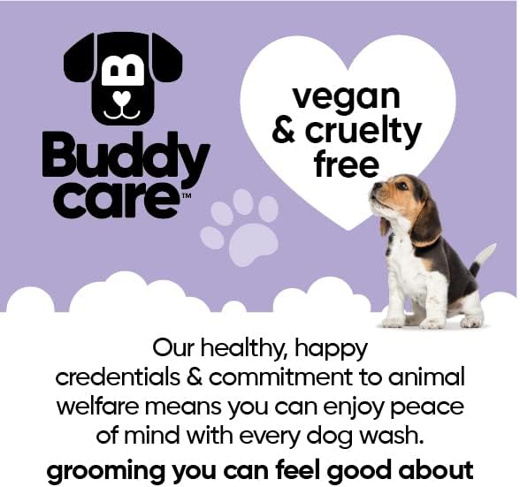 White Dog Shampoo by Buddycare | Brightening and Whitening Shampoo for Dogs | Deep Cleansing, Fresh Scented | with Aloe Vera and Pro Vitamin B5 (50.72oz)