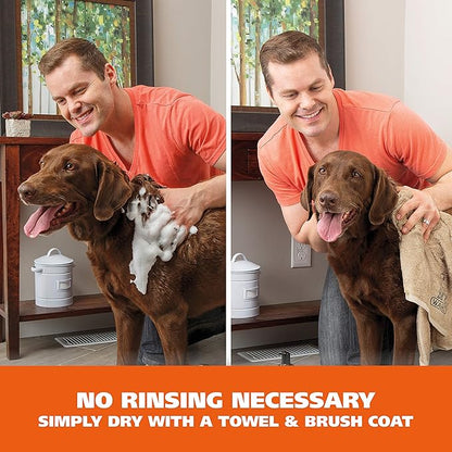 Wahl USA Pet Friendly Waterless No Rinse Shampoo for Animals – Oatmeal & Coconut Lime Verbena for Cleaning, Conditioning, Detangling & Moisturizing Dogs, & Cats – 7.1 Oz - Model 820015A