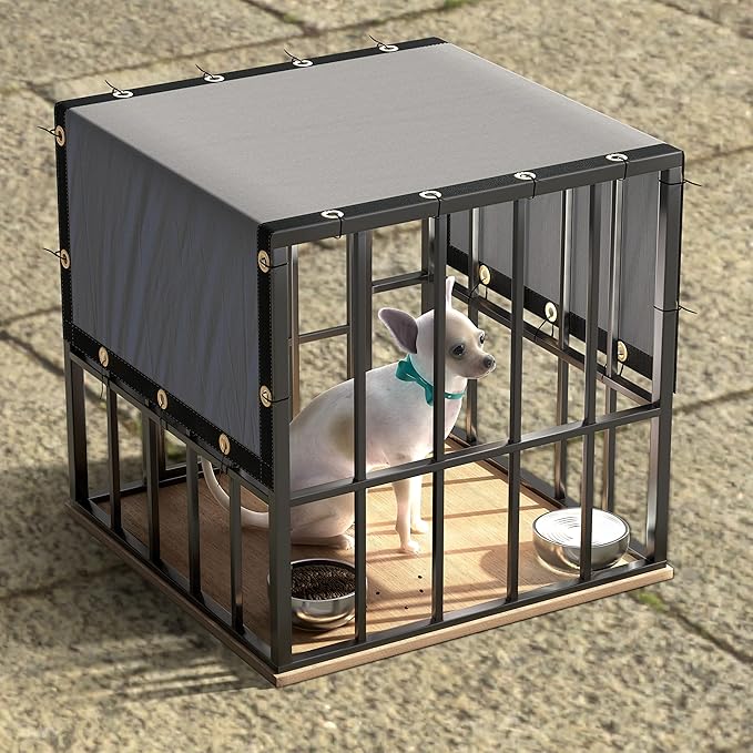ColourTree 9' x 9' Grey Custom Size Shade Cloth with Grommets - 90% Sunblock, Durable Mesh Fabric Tarp for Dog Kennel Cover, Fence Privacy Screen, Greenhouse, Chicken Coop & Pet Playpen