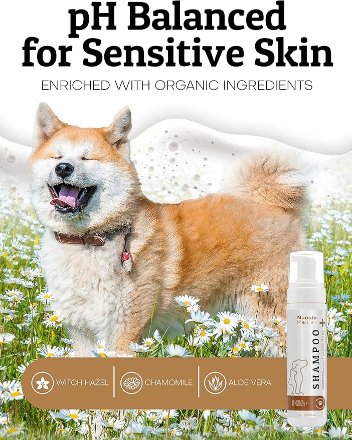 Pets Waterless No-Rinse Pet Shampoo | Soothing Hypoallergenic Gentle | time-Saving Stress-Free foaming Cleanser (3 8 fl oz Bottles Unscented)