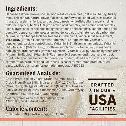 Merrick Healthy Grains Freeze Dried Raw Coated Kibble, Natural High Protein Dog Food, Salmon and Brown Rice - 10.0 lb. Bag