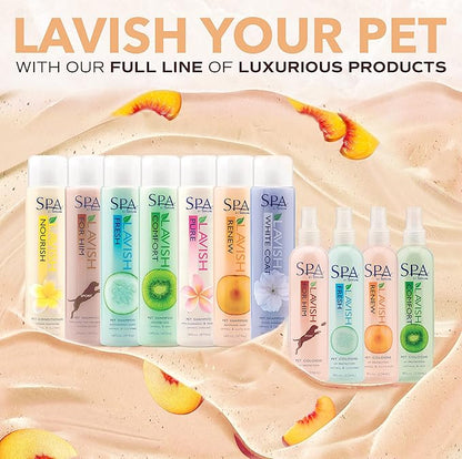 TropiClean SPA Lavish Dog Shampoo | Renew Deodorizing Dog Shampoo | Naturally Derived Salon Grade Ingredients | Made in the USA | 16oz