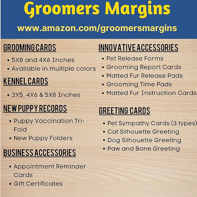 Matted Fur Release Forms for Dog Grooming Salons (Pad of 100, 5.5 X 8.5 Inches) - Addressing Mats