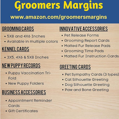 Matted Fur Release Forms for Dog Grooming Salons (Pad of 100, 5.5 X 8.5 Inches) - Addressing Mats