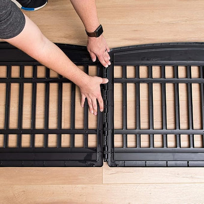 IRIS USA 24" 2-Panel Add-On Panels, Pet Dog Puppy Playpen, Foldable, Customizable, Black