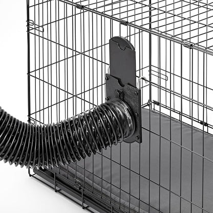 Dog Grooming Cage Dryer Hanger - Air Hose Cage Hanger with Door - Regulates Air Flow for Groomers - Compatible with B-Air Grizzly Duct Drying Kit
