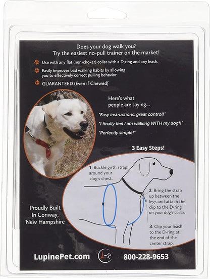 LupinePet Originals 3/4" Tail Feathers 16-26" No Pull Harness for Small-Medium Dogs