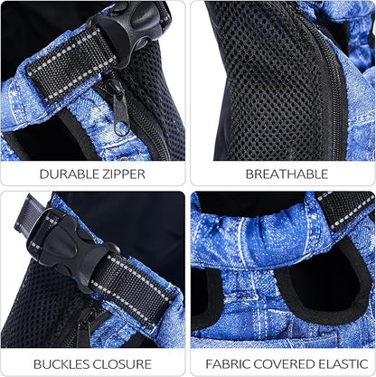 Pet Carrier Backpack Pet Tote Bags for Cats or Doggies, Portable Puppy Travel Carrier Bags, Cozy Soft Pet Puppies Carriers Slings Backpacks (Grid, Large (Pack of 1))