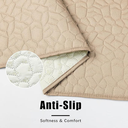 Waterproof Dog Blanket, Washable Anti-Slip Pet Couch Covers for Sofa,Pet Hair Resistant Blankets Bed Chair Furniture Couch Protector for Dogs-82x82,Beige