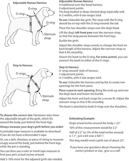 LupinePet Originals 1" Rain Song 19-28" Step In Harness for Medium Dogs