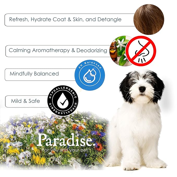 Best Shot Scentament Spa Botanical Body Spray, Body Spray Conditioner for Pets, Cat and Dog Cologne Spray, Sweet Pea, 8 Oz