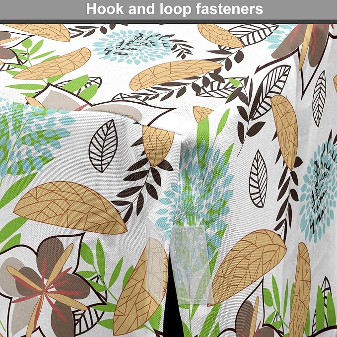 Lunarable Paint Dog Crate Cover, Leaf Petals Flourish Summer Florets Dahlia Romantic Girls, Easy to Use Pet Kennel Cover for Small Dogs Puppies Kittens, 22 Inch, Sand Brown Pale Blue