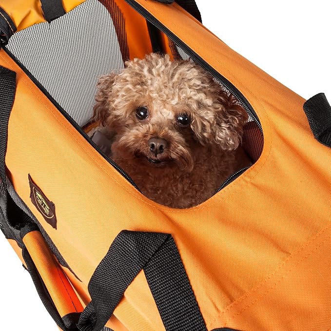 Pet Life Vista-View 360 Degree Zippered and Collapsible Soft Folding Dog Crate - Folding Travel Dog Kennel with Zippered Entrances Along The Pet Crate