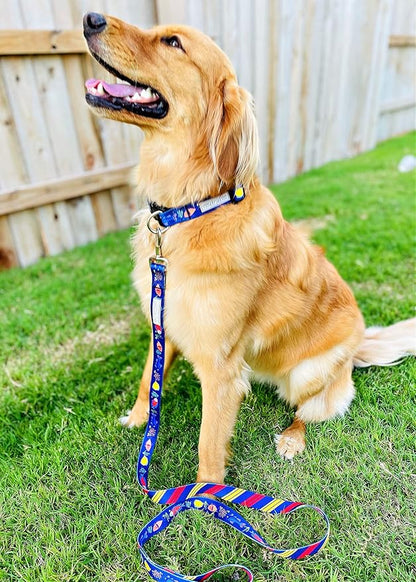 Lucky Love Dog Collar, Adjustuble Cute Dog Collar for Small Dogs, Comfortable and Soft Tropical Fish Dog Collar, Part of Purchase Donated to Rescue (Small, Mackey, Collar)