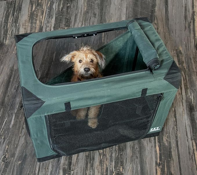 Pet Gear Insta-Fold Soft Crate for Dogs, 30", Dark Cypress