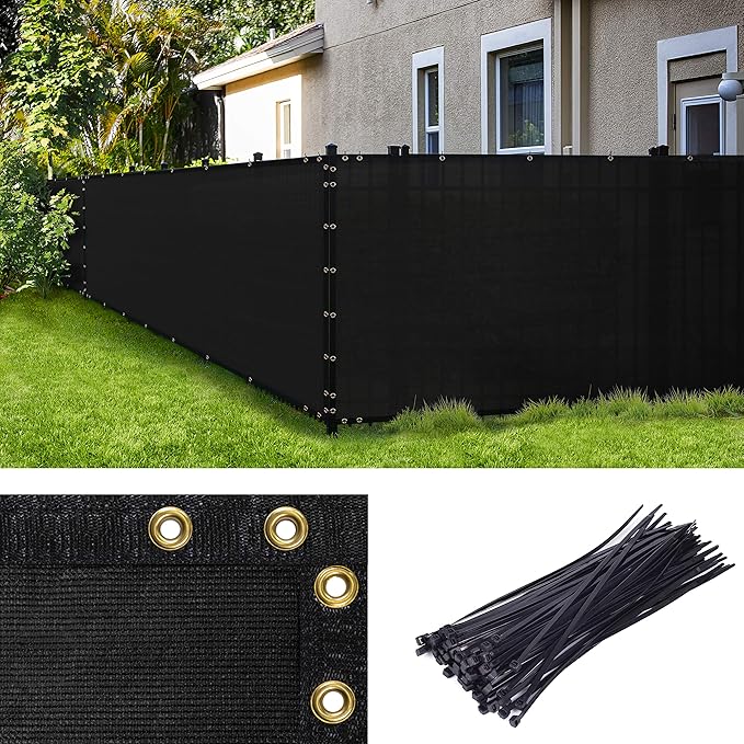 ColourTree 2' x 12' Red Custom Size Shade Cloth with Grommets - 90% Sunblock, Durable Mesh Fabric Tarp for Dog Kennel Cover, Fence Privacy Screen, Greenhouse, Chicken Coop & Pet Playpen