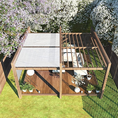 ColourTree 9' x 9' White Custom Size Shade Cloth with Grommets - 90% Sunblock, Durable Mesh Fabric Tarp for Dog Kennel Cover, Fence Privacy Screen, Greenhouse, Chicken Coop & Pet Playpen
