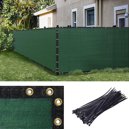 ColourTree 9' x 23' Green Custom Size Shade Cloth with Grommets - 90% Sunblock, Durable Mesh Fabric Tarp for Dog Kennel Cover, Fence Privacy Screen, Greenhouse, Chicken Coop & Pet Playpen